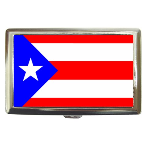 Puerto Rico Flag Cigarette Money Case from ArtsNow.com Front