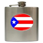 Puerto Rico Flag Hip Flask (6 oz)