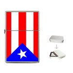 Puerto Rico Flag Flip Top Lighter