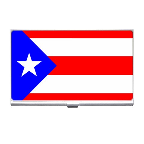 Puerto Rico Flag Business Card Holder from ArtsNow.com Front