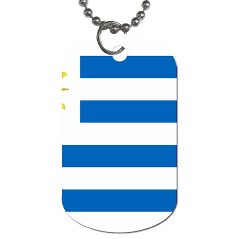 Uruguay Flag Dog Tag (One Side) from ArtsNow.com Front