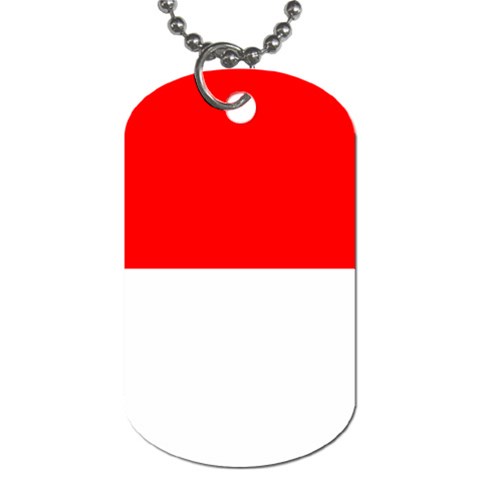 Indonesia Flag Dog Tag (One Side) from ArtsNow.com Front