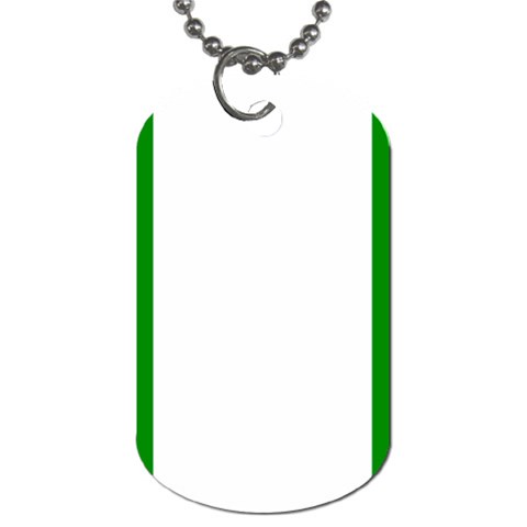 Nigeria Flag Dog Tag (One Side) from ArtsNow.com Front