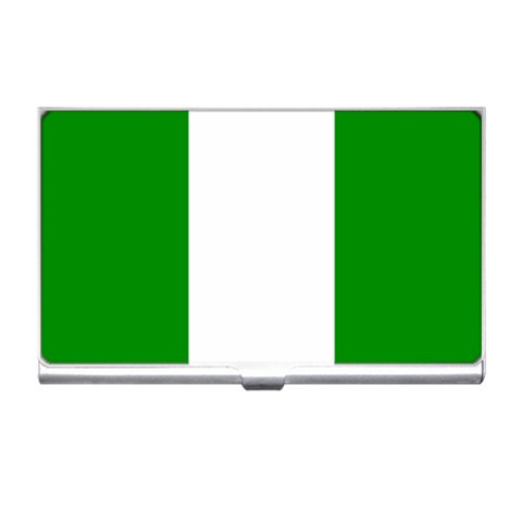 Nigeria Flag Business Card Holder from ArtsNow.com Front