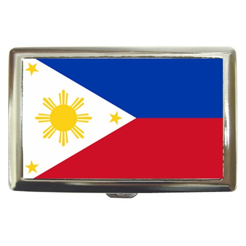 Philippines Flag Cigarette Money Case from ArtsNow.com Front