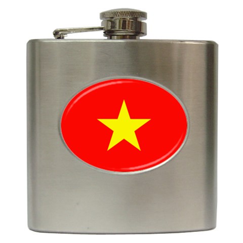 VietNamF Hip Flask (6 oz) from ArtsNow.com Front