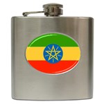 Ethiopia Flag Hip Flask (6 oz)