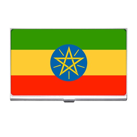 Ethiopia Flag Business Card Holder from ArtsNow.com Front