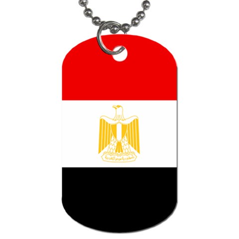 Egypt Flag Dog Tag (One Side) from ArtsNow.com Front