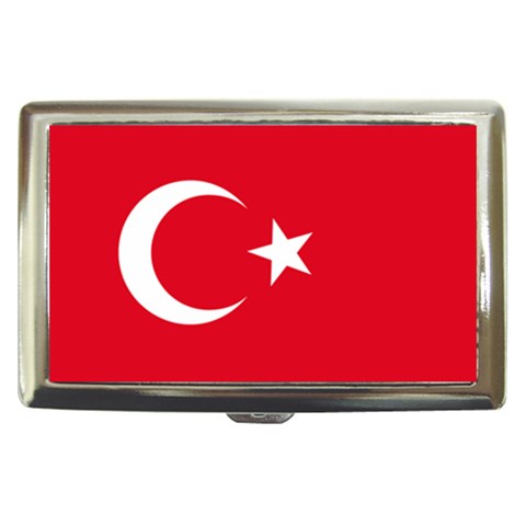Turkey Flag Cigarette Money Case from ArtsNow.com Front