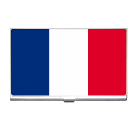 France Flag Business Card Holder from ArtsNow.com Front