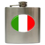 Italy Flag Hip Flask (6 oz)