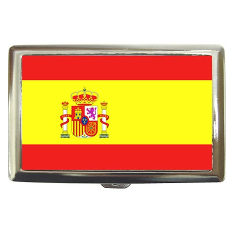 Spain Flag Cigarette Money Case from ArtsNow.com Front
