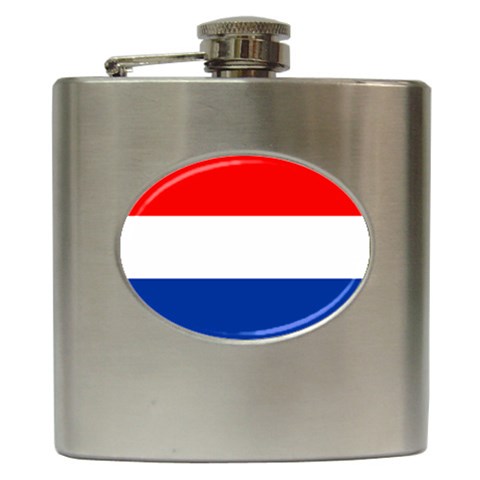 NetherlandsF Hip Flask (6 oz) from ArtsNow.com Front