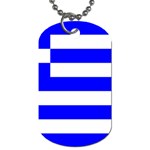 Greece Flag Dog Tag (Two Sides)