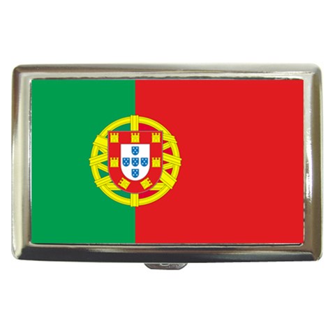 Portugal Flag Cigarette Money Case from ArtsNow.com Front