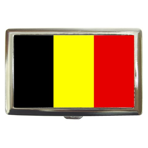 Belgium Flag Cigarette Money Case from ArtsNow.com Front