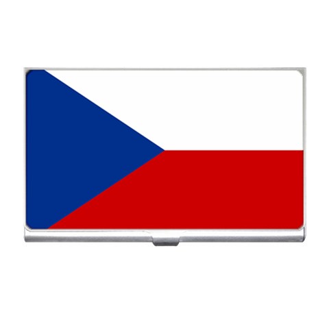 Czech Republic Flag Business Card Holder from ArtsNow.com Front
