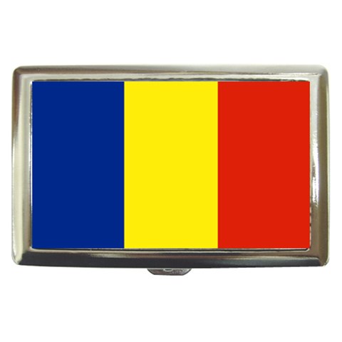Romania Flag Cigarette Money Case from ArtsNow.com Front