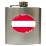 Austria Flag Hip Flask (6 oz)