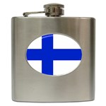 Finland Flag Hip Flask (6 oz)
