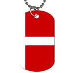 Denmark Flag Dog Tag (One Side)