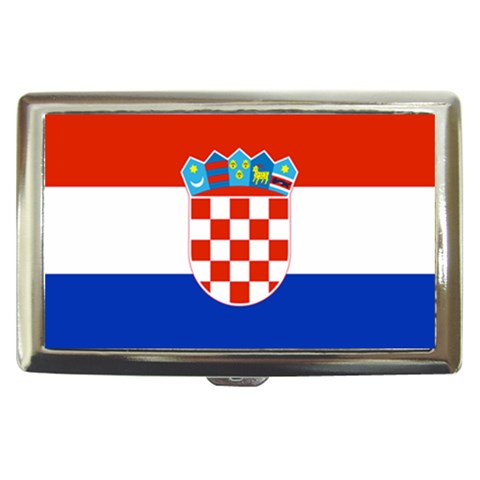 Croatia Flag Cigarette Money Case from ArtsNow.com Front