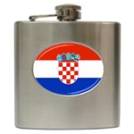 Croatia Flag Hip Flask (6 oz)