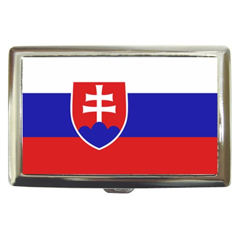 Slovakia Flag Cigarette Money Case from ArtsNow.com Front
