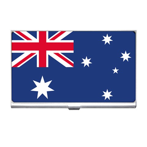 Australia Flag Business Card Holder from ArtsNow.com Front