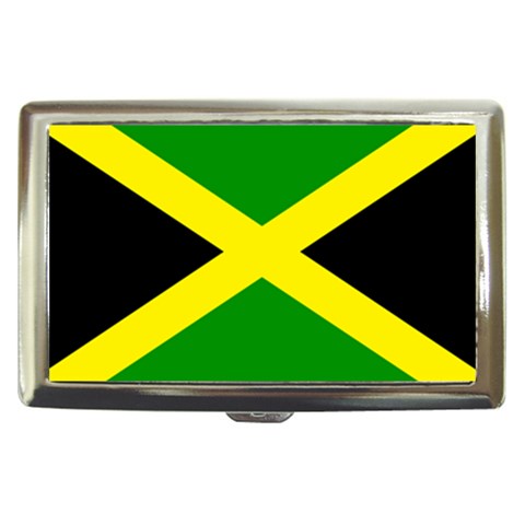 Jamaica Flag Cigarette Money Case from ArtsNow.com Front