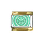 Mentalism Gold Trim Italian Charm (9mm)