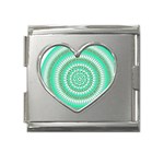 Mentalism Mega Link Heart Italian Charm (18mm)