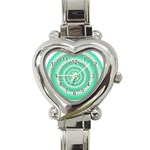 Mentalism Heart Italian Charm Watch