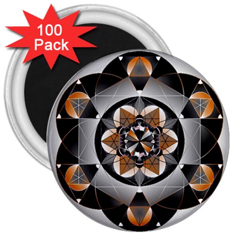 Seed of Life 3  Magnet (100 pack) from ArtsNow.com Front