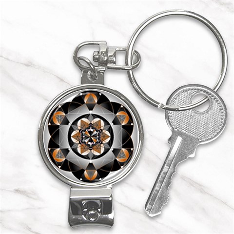 Seed of Life Nail Clippers Key Chain from ArtsNow.com Front