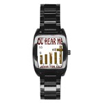 Can You Hear Me Now Christian T Shirt 445x300  1399264863 24016 Men s Stainless Steel Barrel Analog Watch