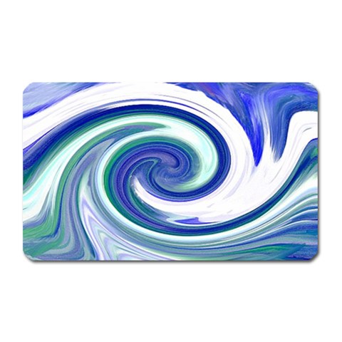 Abstract Waves Magnet (Rectangular) from ArtsNow.com Front