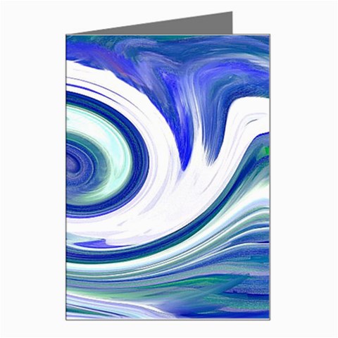Abstract Waves Greeting Card from ArtsNow.com Left