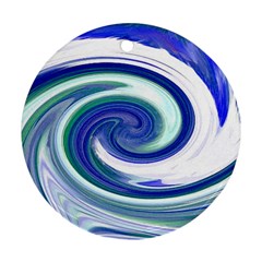 Abstract Waves Round Ornament (Two Sides) from ArtsNow.com Front