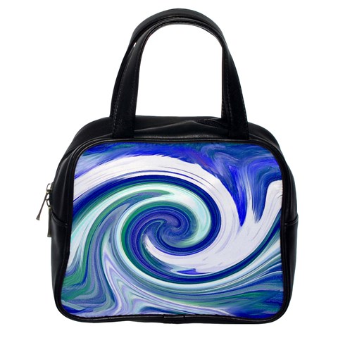 Abstract Waves Classic Handbag (One Side) from ArtsNow.com Front