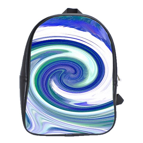 Abstract Waves School Bag (Large) from ArtsNow.com Front