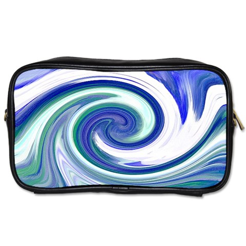 Abstract Waves Travel Toiletry Bag (Two Sides) from ArtsNow.com Front