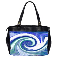 Abstract Waves Oversize Office Handbag (Two Sides) from ArtsNow.com Back