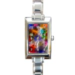 Fractal Fantasy Rectangular Italian Charm Watch