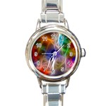 Fractal Fantasy Round Italian Charm Watch