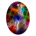 Fractal Fantasy Oval Ornament