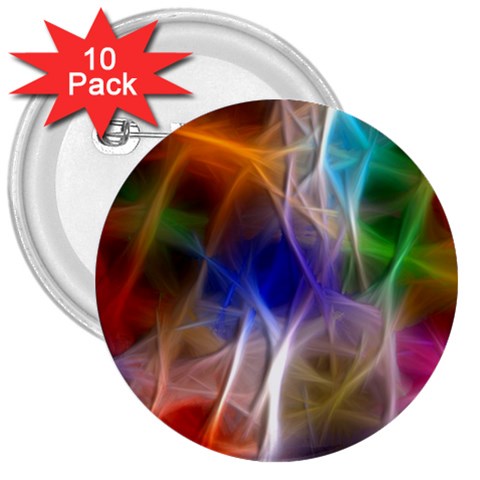 Fractal Fantasy 3  Button (10 pack) from ArtsNow.com Front