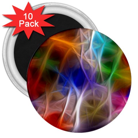 Fractal Fantasy 3  Button Magnet (10 pack) from ArtsNow.com Front