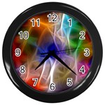 Fractal Fantasy Wall Clock (Black)